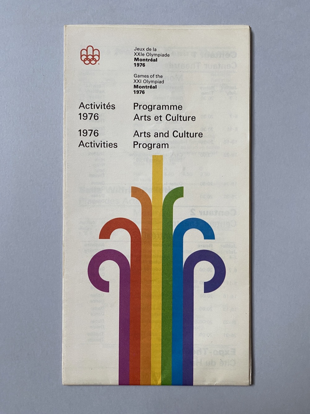 Arts and culture program pamphlet