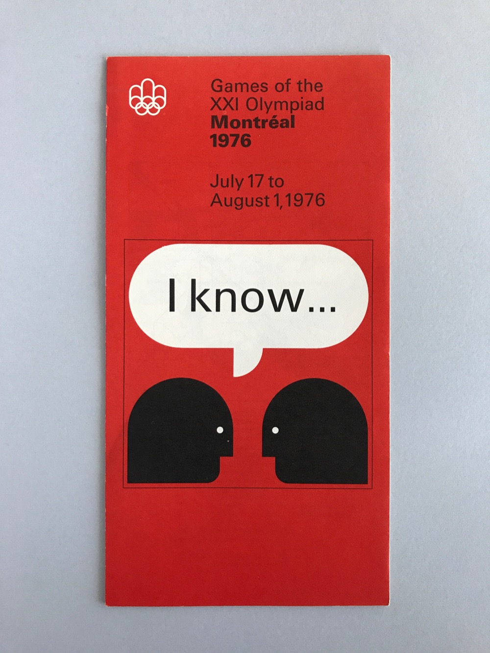 I Know informational pamphlet