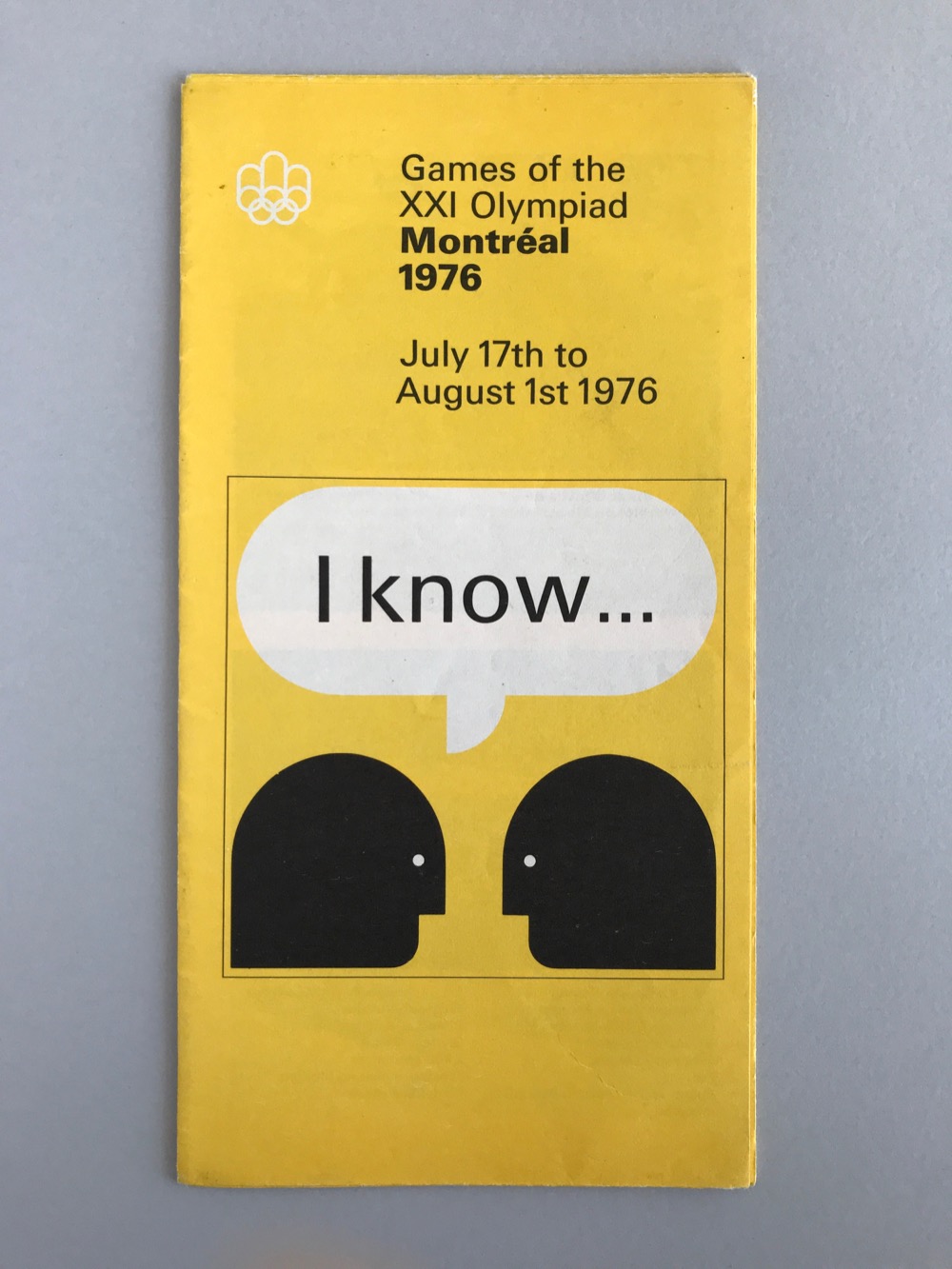 I Know informational pamphlet