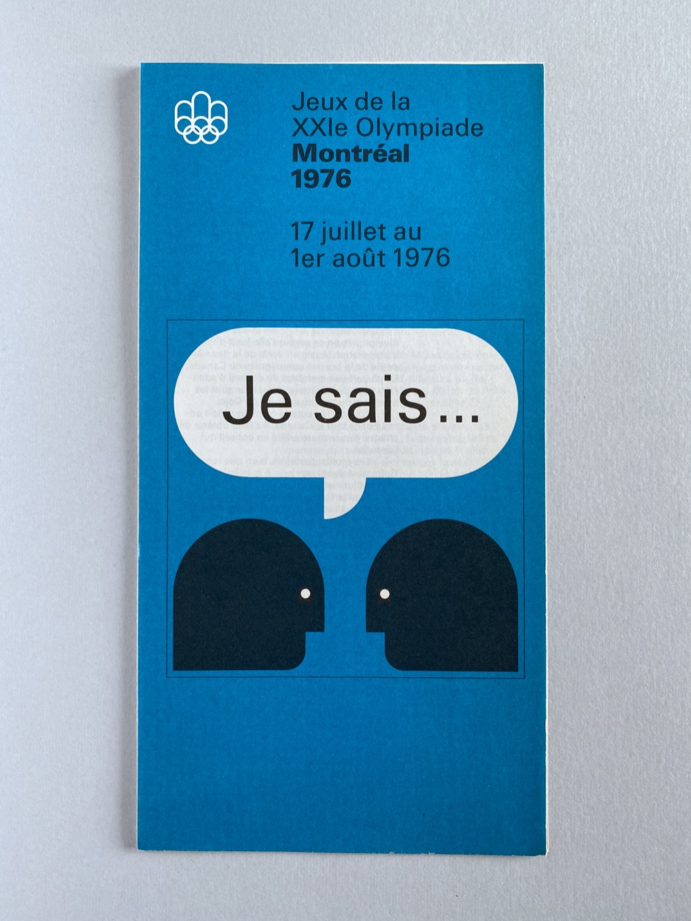 Je Sais informational pamphlet