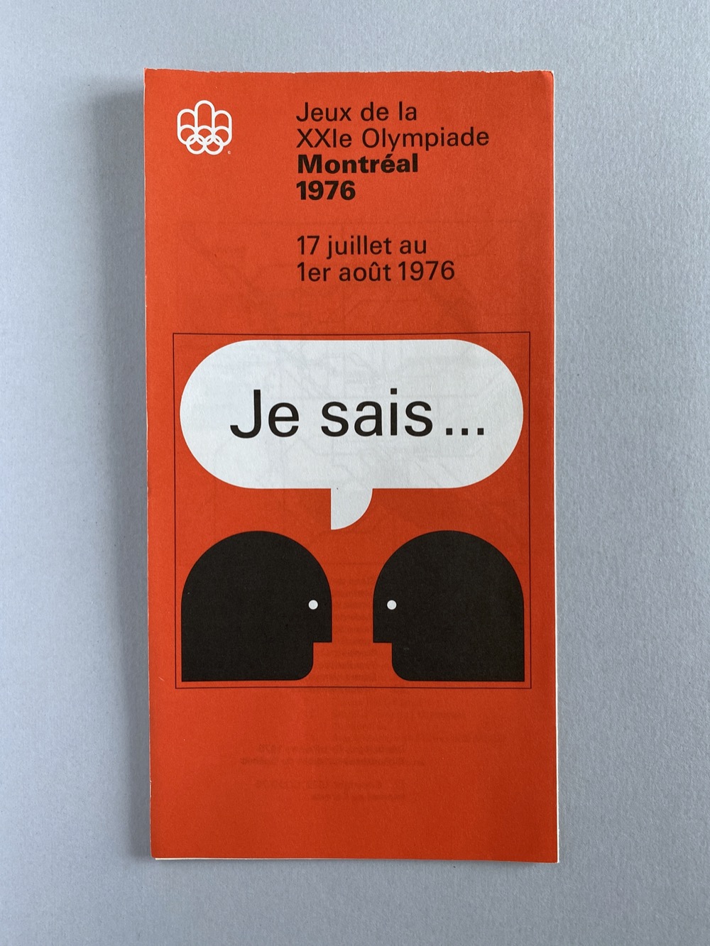 Je Sais informational pamphlet