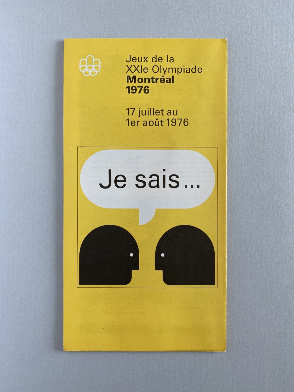 Je Sais informational pamphlet