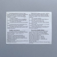 Ticket drawing postcard