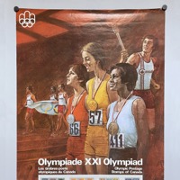 Canada Post Olympic stamps poster - domestic