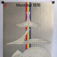 Olympic stadium thematic poster