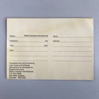 QSL card - back