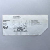 Back of ticket - Parc olympique version