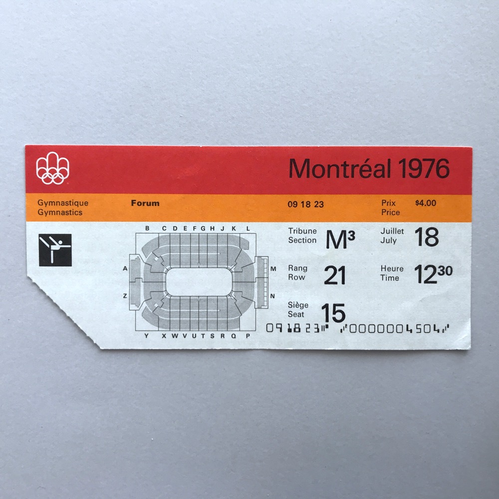Gymnastics ticket