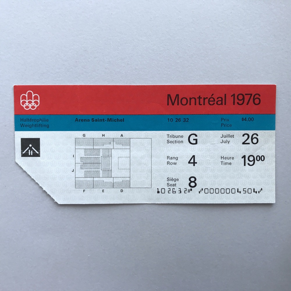 Weightlifting ticket